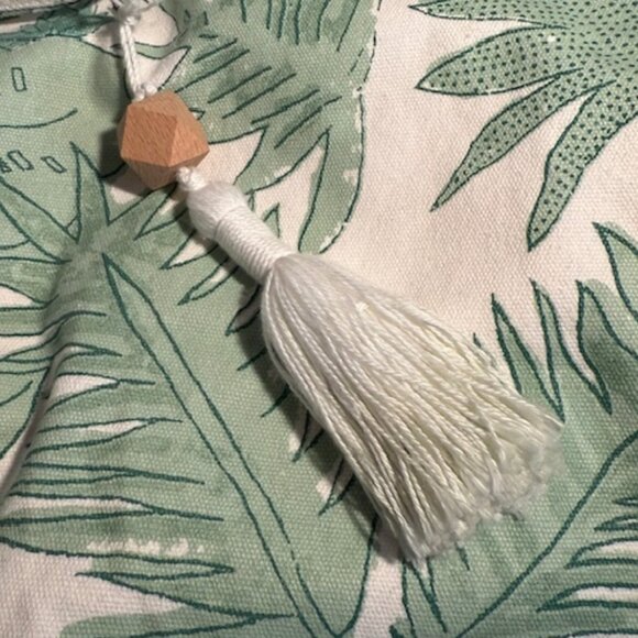 Seabird Society The Motherlode Canvas Mint Tropical Print Tote Bag - Picture 2 of 6